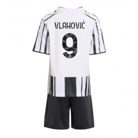 Baby Fußballbekleidung Juventus Dusan Vlahovic #9 Heimtrikot 2025-26 Kurzarm (+ kurze hosen)